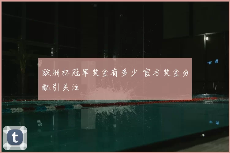 欧洲杯冠军奖金有多少 官方奖金分配引关注